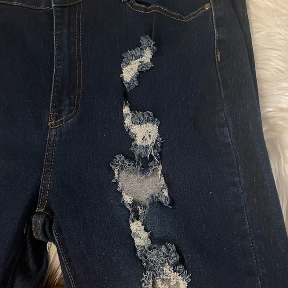 Fashion Nova Distressed High Rise Jeans - Picture 4 of 7
